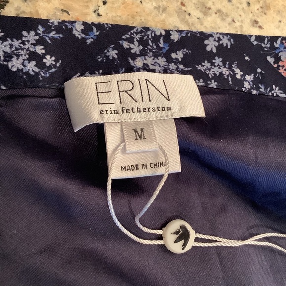 Erin Fetherston Wrap Skirt Purple Floral NWT Lightweight - Picture 4 of 7